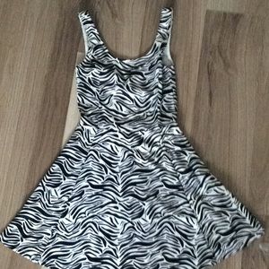 Zebra pattern dress